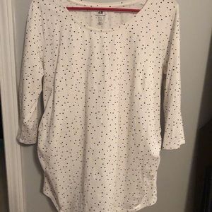 Polka dot maternity top